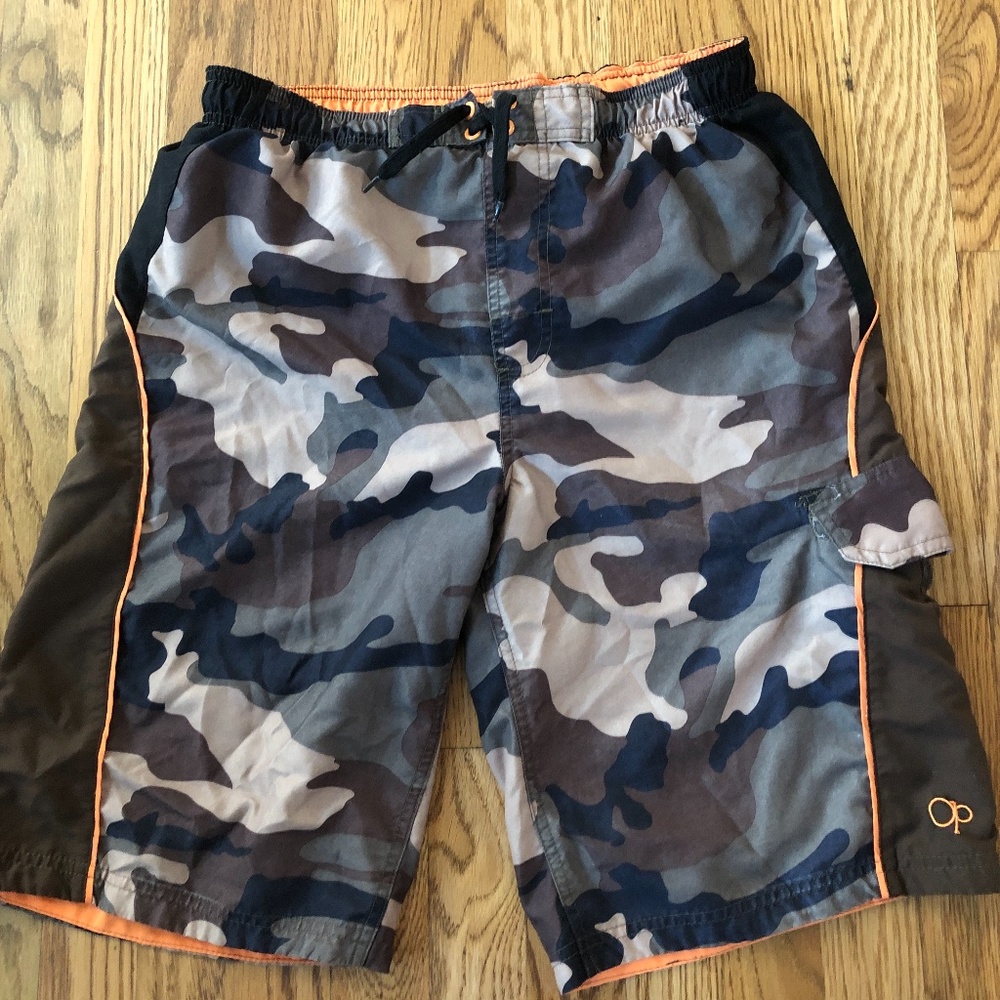 Op Camouflage Shorts Swim Trunks